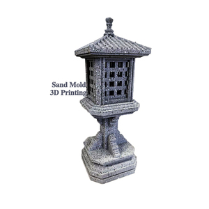 Escultura de Linterna de Piedra Arenisca a Precio de Fábrica para Decoración de Jardín Exterior, Molde de Arena 3D Personalizado, Impresión de Arena, Estatua Humana - Product Image 1