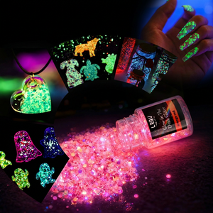 LEQU Happy And Fun Paillettes Lumineuses en Gros 12 Couleurs 10g Poudre Luminescente pour Résine, Nail Art, Artisanat, Vente en Gros - Product Image 4