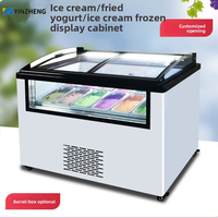 Congélateur commercial compact YINZHENG pour glaces, machine de présentation, refroidissement direct, -20°C, OEM direct ℃   Réfrigérateur pour plusieurs portions
