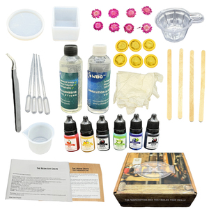 Kit Resina Epóxi para Iniciado com Glitter Flores Secas e Acessórios Jóias Fazendo Decorações River Table Art Craft Kit DIY - Product Image 4