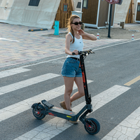 Scooters eléctricos para scooters de cercanías plegables certificados CE en el rango de 55 km de la autopista kukirin G2 45 km /