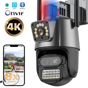 Icsee 9MP 3เลนส์กันน้ำเชื่อมต่อสัญญาณเตือนไร้สาย8X ซูมติดตามตัวกล้องรักษาความปลอดภัย IPC กล้องวงจรปิดเครือข่าย WIFI - Product Image 1