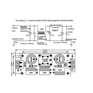 ตัวกรอง EMI แบบ LC 6A 12A DC ตัวกรองป้องกันสัญญาณรบกวนแม่เหล็กไฟฟ้าแบบ Low-pass EMC 12V 24V สำหรับเครื่องเสียงรถยนต์ ตัวกรองลดริพเพิลของแหล่งจ่ายไฟแบบสวิตชิ่ง - Product Image 2