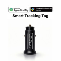 Localizador Antipérdida de Nuevo Diseño y Precio Accesible, Cargador de Coche con Función de Buscador para Find My Tag, Compatible con Apple iOS y Android, Rastreador de Coche