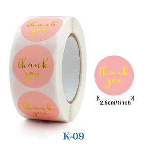 Autocollants de remerciement en rouleau personnalisés avec logo, dorure à chaud et impression offset, pour petites entreprises (vente en gros) - Product Image 6