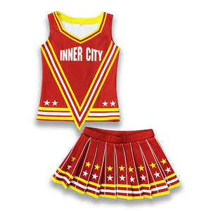 Venta al por mayor personalizado diseñado porristas uniforme impreso técnica - Product Image 2