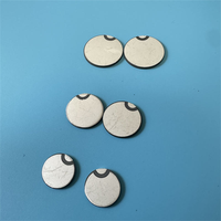 Kustomisasi Transduser Keramik Piezo 10*1mm Sensor Cakram Piezoelektrik Ultrasonik Bahan PZT 4-10mm 1-3mhz Flowmeter Pemotong
