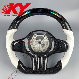 Custom Forged Carbon Fiber LED Display Steering Wheel for BMW M2 M3 M4 G15 G16 G20 G21 G22 G26 G30 G34 G42 G80 320i 325i M340i - Product Image 1