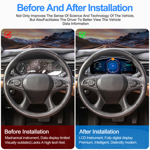 Navihua Nouveau design de tableau de bord numérique pour Buick LaCrosse 2016-2022, compteur de vitesse automatique, système Linux avec Carplay, écran LCD - Product Image 4