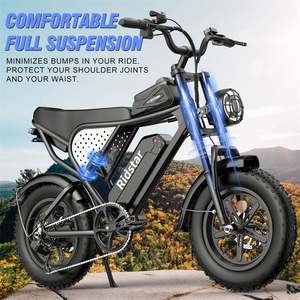 Almacén de EE. UU. Ridstar Q16 Off-Road Mountain Fat Tire E-Bike Bicicleta eléctrica híbrida 48V Batería de litio Bicicleta eléctrica 1000W 20Ah - Product Image 1