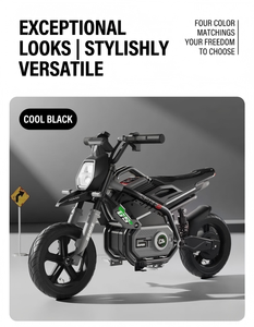 Moto électrique tout-terrain pour enfants, moteur sans balais, vitesse maximale de 20 km/h, motocross pour jeunes avec double amortisseur - Product Image 5
