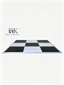 Pista de baile blanca y negra para bodas en oferta - Product Image 2