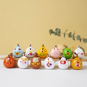 พวงกุญแจสัตว์ราศีมาเนกิญี่ปุ่นน่ารัก, พวงกุญแจเครื่องรางนำโชคกระเป๋าใส่โทรศัพท์รูปกระต่ายระฆังประดับรถตกแต่งบ้าน - Product Image 1