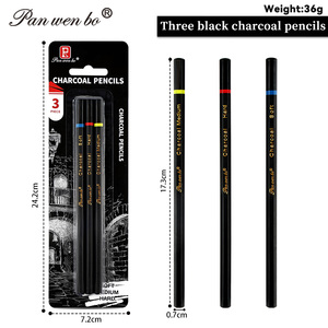 Ensemble de <span class=keywords><strong>crayons</strong></span> à <span class=keywords><strong>dessin</strong></span> au fusain Panwenbo Professional, <span class=keywords><strong>3</strong></span> pièces, <span class=keywords><strong>crayons</strong></span> à fusain doux, moyen et dur pour le <span class=keywords><strong>dessin</strong></span>, le croquis, l'ombrage - Product Image 2