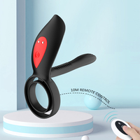 Vibrationsring für Männer mit Elektrischer Fernbedienung, Sperma-Verschluss, Penisring mit 10 Geschwindigkeiten, G-Punkt-Vibrator