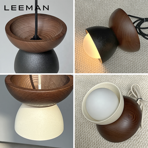 Lampada a Sospensione LED Moderna in Ceramica e Legno, Design Minimalista per Camera da Letto e Tavolo da Pranzo - Product Image 4
