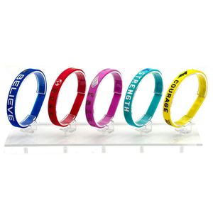 Bracelets en caoutchouc personnalisés, fabricant de bracelets de sport, logo de marque imprimé sur mesure, bracelets en silicone souple pour hommes - Product Image 4