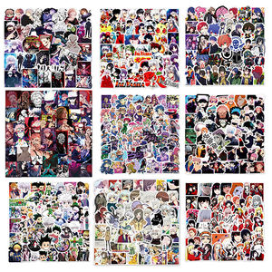 Promotion 100+ : 50 pièces en gros, autocollants en PVC d'anime japonais, pour la maison, le <span class=keywords><strong>skateboard</strong></span>, les bagages, l'ordinateur portable, impression personnalisée imperméable - Product Image 2