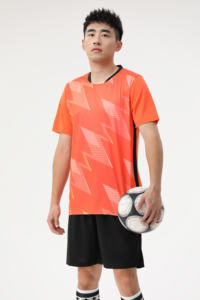 ชุดเสื้อกีฬาฟุตบอลสำหรับทุกเพศทุกวัยของเด็กชุดเสื้อผ้าฟุตบอลแบบซับเหงื่อระบายอากาศได้ดี - Product Image 2