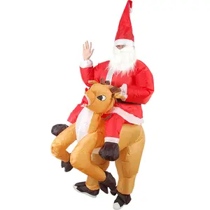 Hot Sale Aufblasbare Weihnachts mann fahrten für Weihnachten Aufblasbare Fahrt Santa With Deer