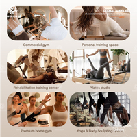 Fabricante Profesional de Cama de Pilates 3 en 1 con Núcleo de Madera de Arce, Equipo Profesional de Yoga para Gimnasio o Estudio