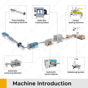 Tự động thực phẩm đông lạnh Túi Túi cartoning máy đóng gói ngang hộp bánh <span class=keywords><strong>Pizza</strong></span> đông lạnh patty Carton Đóng Gói dòng máy - Product Image 4