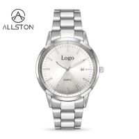 Fabricant de montres à quartz avec logo personnalisé, vente en gros, montres pour couple en acier inoxydable, montres-bracelets pour hommes et femmes