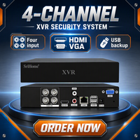 Penjualan terlaris 4CH Analog XVR kamera Kit sistem NVR/DVR Ip peluru kamera H.265 visi malam 4CH Analog XVR Kit sistem kamera CCTV