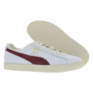 Puma Clyde Base <b>Mens</b> <b>Shoes</b> Color: <b>White</b>/Violet/Team Gold 100% Authentic - Product Image 5