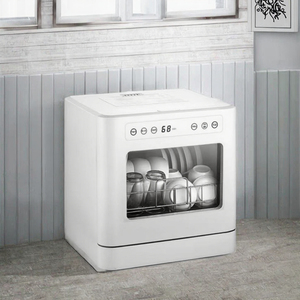 800W Entièrement Automatique Mini <span class=keywords><strong>Lave</strong></span>-Vaisselle Autoportante Efficace <span class=keywords><strong>Lave</strong></span>-<span class=keywords><strong>Verre</strong></span> Portable <span class=keywords><strong>Compact</strong></span> 8 Ensembles Nettoyage Rapide Économe en Énergie - Product Image 3