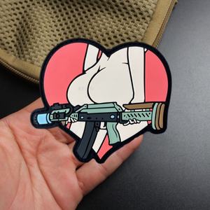 แผ่นแปะติดเสื้อผ้า กระเป๋าเป้ สายรัดแขน ลายสาวเซ็กซี่  วัสดุยาง PVC แบบลูกปัด  ตกแต่งด้วยผ้าสักหลาด  เป็นมิตรกับสิ่งแวดล้อม  แบบแปะติดด้วยแถบตีนตุ๊กแก - Product Image 3