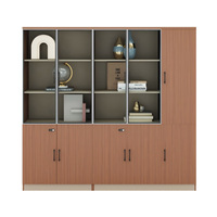Grand meuble de rangement en bois pour bureau, armoire à dossiers verticale, meuble de rangement multi-boîtes, ensemble de mobilier moderne personnalisable