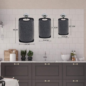 Lusso senza BPA 3 pezzi di marmo nero in granito colore plastica tagliere facile impugnatura per cucina frutta e verdura - Product Image 2