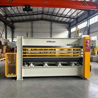 Presse à chaud de haute précision pour le travail du bois, presse hydraulique à 5 couches pour le placage de portes en bois et le laminage de placages PVC