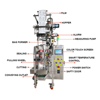 Machine d'emballage liquide automatique de haute qualité pour cosmétiques en pâte, scellage sur quatre côtés, machine d'emballage de petits sachets
