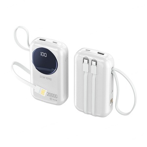 Popular Product 10000mAh 20000mAh Built in <b>Cable</b> PD40W Fast Charging <b>Mini</b> LED Display Power Bank for Phone - Product Image 6