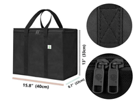 Sac isotherme réutilisable en PP non-tissé imprimé de logo personnalisé livraison de vin de déjeuner portable écologique pour les pique-niques en plein air