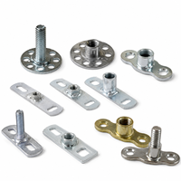 Custom Furniture Threaded Mounting Plate Round Base T Nut Weld Nut Male Stud Female Thread Sofa Table Leg Fastener