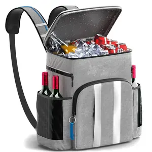  Mochila refrigeradora aislada de 20L para almuerzo, Picnic, almacenamiento de cerveza, bolsa refrigerada impermeable para hombres y mujeres, bolsa refrigeradora