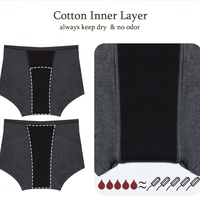 Culotte menstruelle taille basse en dentelle française, tricotée en bambou 4 couches, respirante, sans PFAS, biodégradable, pour flux abondant, pour femme