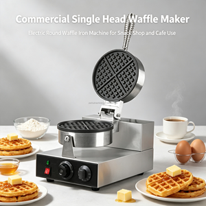 Meilleure machine à gaufres belges commerciale, en fonte, qualité <span class=keywords><strong>restaurant</strong></span> (WB-1) - Product Image 5