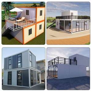 Contenedor prefabricado de acero para casa modular pequeña móvil de campamento Villar de 2 pisos moderno - Product Image 5