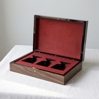Boîte cadeau en bois personnalisée pour parfums et cosmétiques, étui à charnières pour collectionneurs, imprimé et gravé, boîte à parfum de luxe