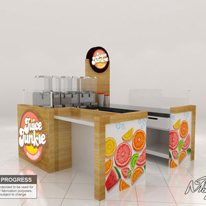 Quiosco de bebidas y comida rápida personalizable, diseño de pizzería para centro comercial, muebles de exhibición, escaparate de exhibición de pie - Product Image 4
