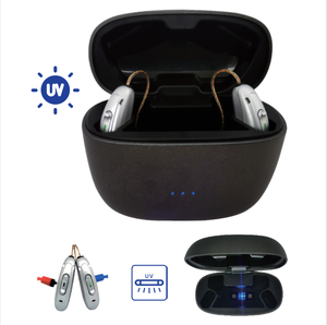 Aparelho Auditivo RIC com Esterilização UV, Design Exclusivo, Streaming de Áudio e Controle por APP para Idosos - Product Image 1