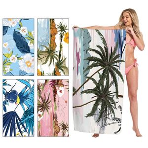 Serviette de plage en microfibre légère, douce, sans sable, portable, avec impression numérique personnalisée, logo personnalisé, pour femmes - Product Image 2