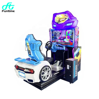 Dynamic 42 LCD Arcade Console de jeu vidéo à pièces Simulateur de course de voiture Machine d'amusement de divertissement intérieur pour FEC