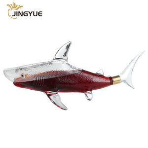 Ensemble de carafe en forme de requin 1000ml fabriqué à la main verre à liqueur transparent vin <span class=keywords><strong>whisky</strong></span> avec 4 verres pour Vodka Scotch <span class=keywords><strong>Bourbon</strong></span> - Product Image 4