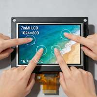 Module LCD TFT personnalisé de 7 pouces avec écran tactile pour interface, résolution 1024x600, luminosité 450 nits, Raspberry Pi 4/3/Zero