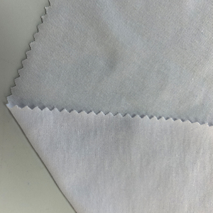 Tissu <span class=keywords><strong>tubulaire</strong></span> en <span class=keywords><strong>jersey</strong></span> simple tricoté, confortable, 190 GSM, 85 % polyester, 15 % <span class=keywords><strong>coton</strong></span>, pour t-shirts d'été et pyjamas – Vente en gros - Product Image 5